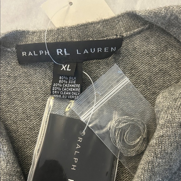 Ralph Lauren Heather Gray Cardigan - Picture 2 of 4